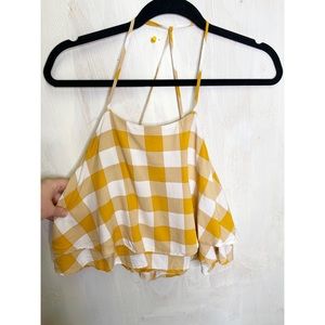 Forever21 gingham crop top